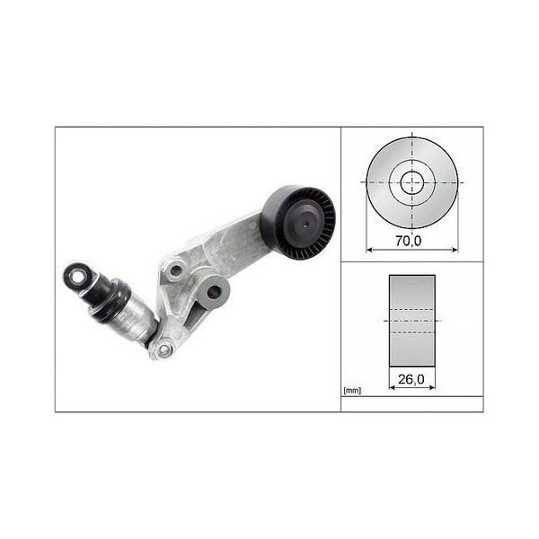 Ina Tensioner W/ Hydraulic Damper, Ft40016 FT40016 - main